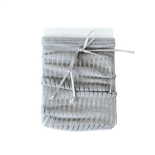 Punched Long Ribbon See-through Colored Long Knee Socks Pleated Warmer Socks