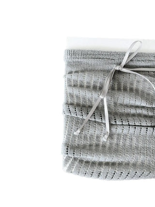 Punched Long Ribbon See-through Colored Long Knee Socks Pleated Warmer Socks