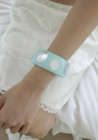 Lolly Color Big Dot Bold Bangle Bracelet