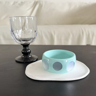Lolly Color Big Dot Bold Bangle Bracelet