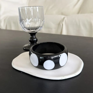 Lolly Color Big Dot Bold Bangle Bracelet
