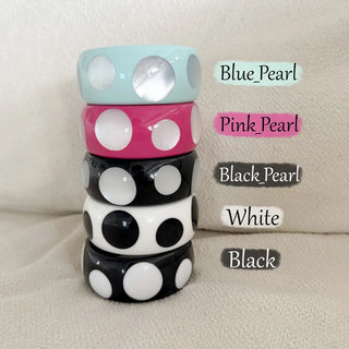 Lolly Color Big Dot Bold Bangle Bracelet