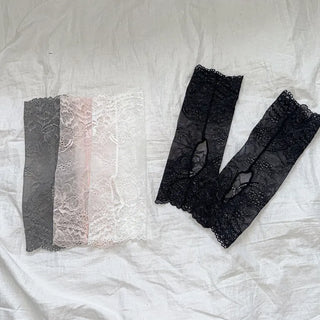 Open Lace See-through Leg Warmers Short Leg Warmers