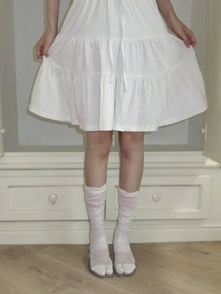 Open Lace See-through Leg Warmers Short Leg Warmers