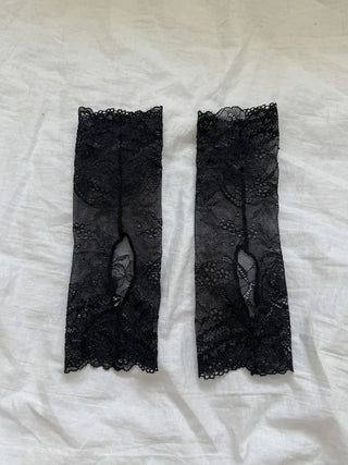 Open Lace See-through Leg Warmers Short Leg Warmers