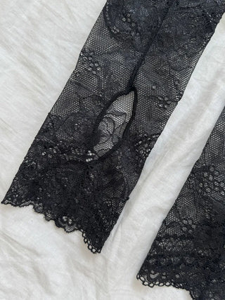 Open Lace See-through Leg Warmers Short Leg Warmers