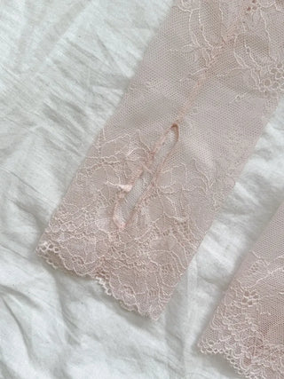 Open Lace See-through Leg Warmers Short Leg Warmers