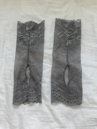Open Lace See-through Leg Warmers Short Leg Warmers