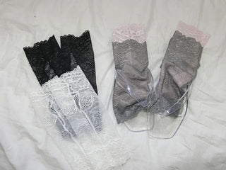 Open Lace See-through Leg Warmers Short Leg Warmers