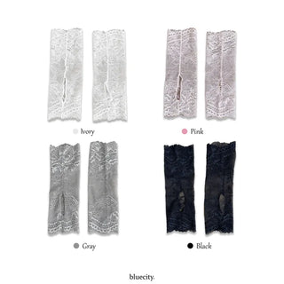 Open Lace See-through Leg Warmers Short Leg Warmers