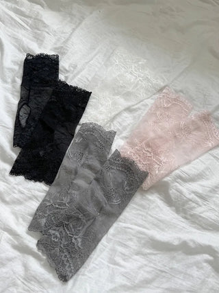Open Lace See-through Leg Warmers Short Leg Warmers