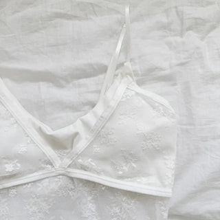 Mood Lace Flower See-through Bralette Sleeveless Top