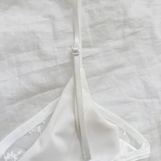 Mood Lace Flower See-through Bralette Sleeveless Top