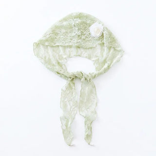 Hood Lace Flower Hair Scarf Muffler Bandana Hat