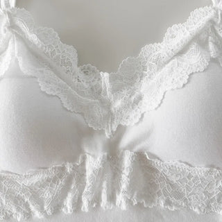 Lace Fairy See-through V-Neck Bralette Sleeveless Strappy Top