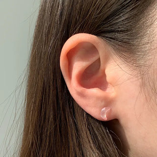 Aurora Silicone Stud Heart Moon Star Hologram Clip-on Earrings 3 Types