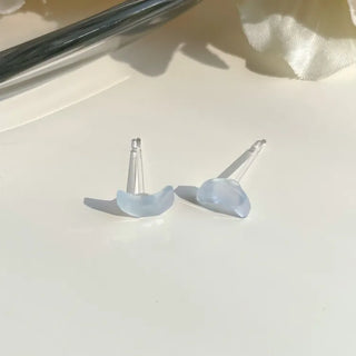 Aurora Silicone Stud Heart Moon Star Hologram Clip-on Earrings 3 Types
