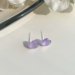 Aurora Silicone Stud Heart Moon Star Hologram Clip-on Earrings 3 Types