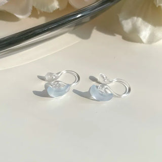 Aurora Silicone Stud Heart Moon Star Hologram Clip-on Earrings 3 Types