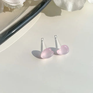 Aurora Silicone Stud Heart Moon Star Hologram Clip-on Earrings 3 Types