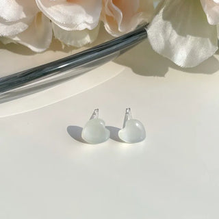 Aurora Silicone Stud Heart Moon Star Hologram Clip-on Earrings 3 Types