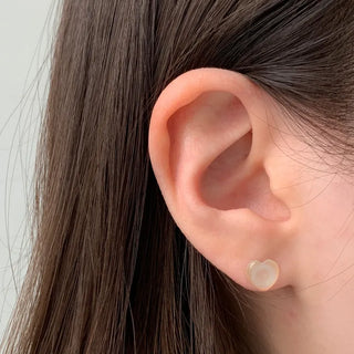 Aurora Silicone Stud Heart Moon Star Hologram Clip-on Earrings 3 Types