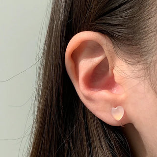 Aurora Silicone Stud Heart Moon Star Hologram Clip-on Earrings 3 Types