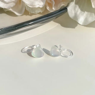 Aurora Silicone Stud Heart Moon Star Hologram Clip-on Earrings 3 Types