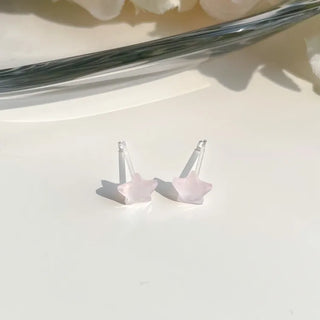 Aurora Silicone Stud Heart Moon Star Hologram Clip-on Earrings 3 Types