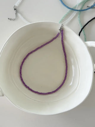 Candy Beads Translucent Acrylic Colored Summer Bead Necklace