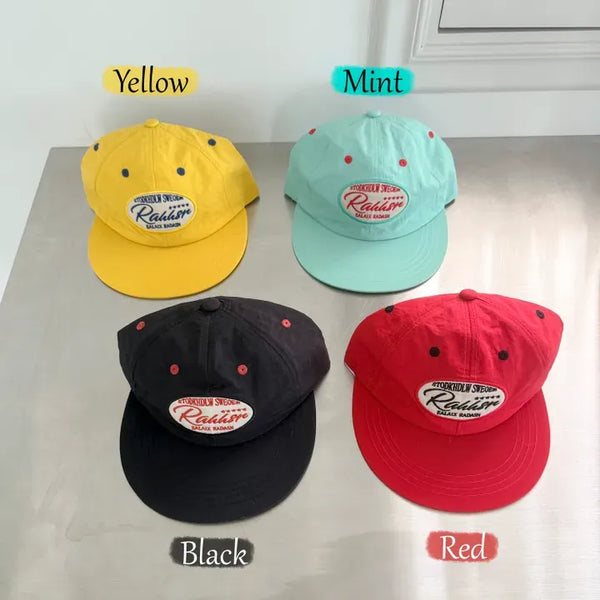 Vivid Patch Lettering Logo Nylon Color Camp Cap