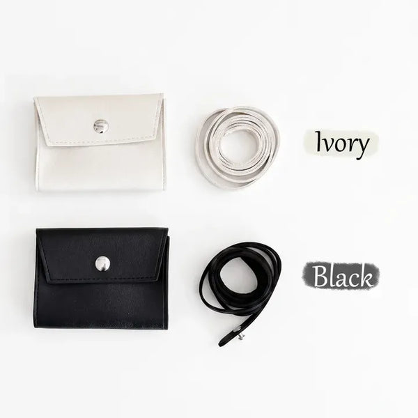 Modern Square Mini Bag Pouch Slim Belt