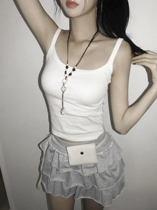 Modern Square Mini Bag Pouch Slim Belt
