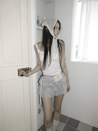 Modern Square Mini Bag Pouch Slim Belt