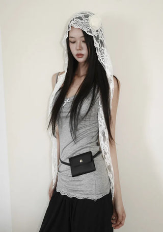 Modern Square Mini Bag Pouch Slim Belt