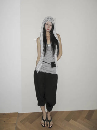 Modern Square Mini Bag Pouch Slim Belt