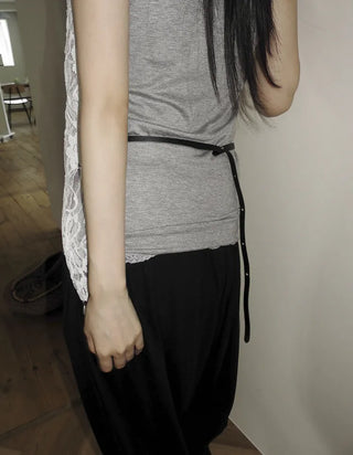 Modern Square Mini Bag Pouch Slim Belt