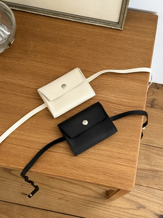 Modern Square Mini Bag Pouch Slim Belt