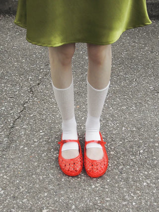 Kitsch Buckle Mary Jane Fisherman Jelly Shoes Mules Sandals Slippers