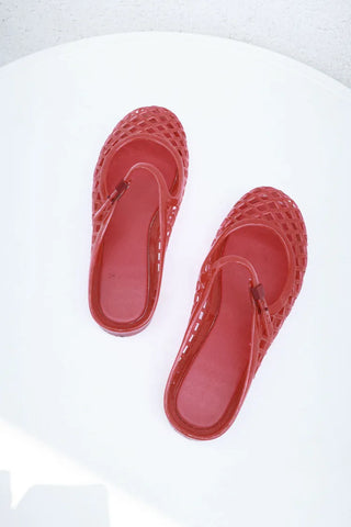 Kitsch Buckle Mary Jane Fisherman Jelly Shoes Mules Sandals Slippers