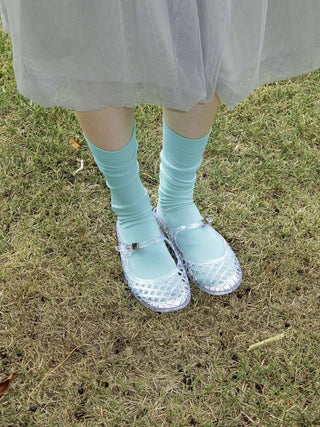 Kitsch Buckle Mary Jane Fisherman Jelly Shoes Mules Sandals Slippers