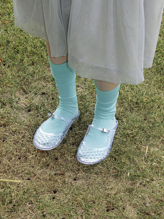Kitsch Buckle Mary Jane Fisherman Jelly Shoes Mules Sandals Slippers