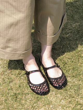 Kitsch Buckle Mary Jane Fisherman Jelly Shoes Mules Sandals Slippers
