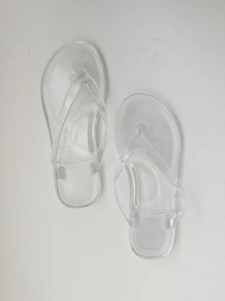 Jelly Flip-flops Basic Color Summer Flip-flop Shoes Slippers