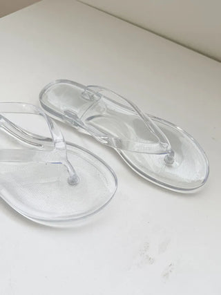 Jelly Flip-flops Basic Color Summer Flip-flop Shoes Slippers