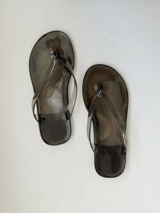 Jelly Flip-flops Basic Color Summer Flip-flop Shoes Slippers
