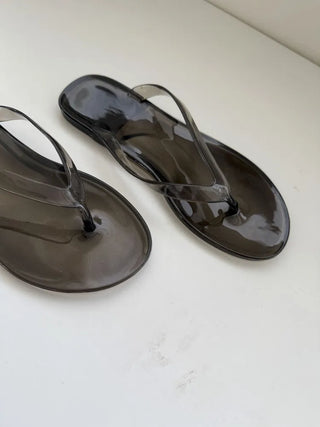 Jelly Flip-flops Basic Color Summer Flip-flop Shoes Slippers