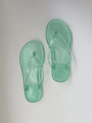 Jelly Flip-flops Basic Color Summer Flip-flop Shoes Slippers