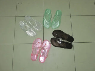 Jelly Flip-flops Basic Color Summer Flip-flop Shoes Slippers