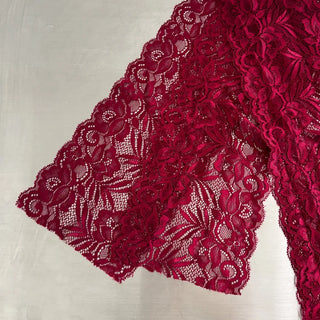 Rowing Floral Color See-through Lace Long Muffler Scarf